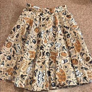 Halloween print A-Line Skirt
